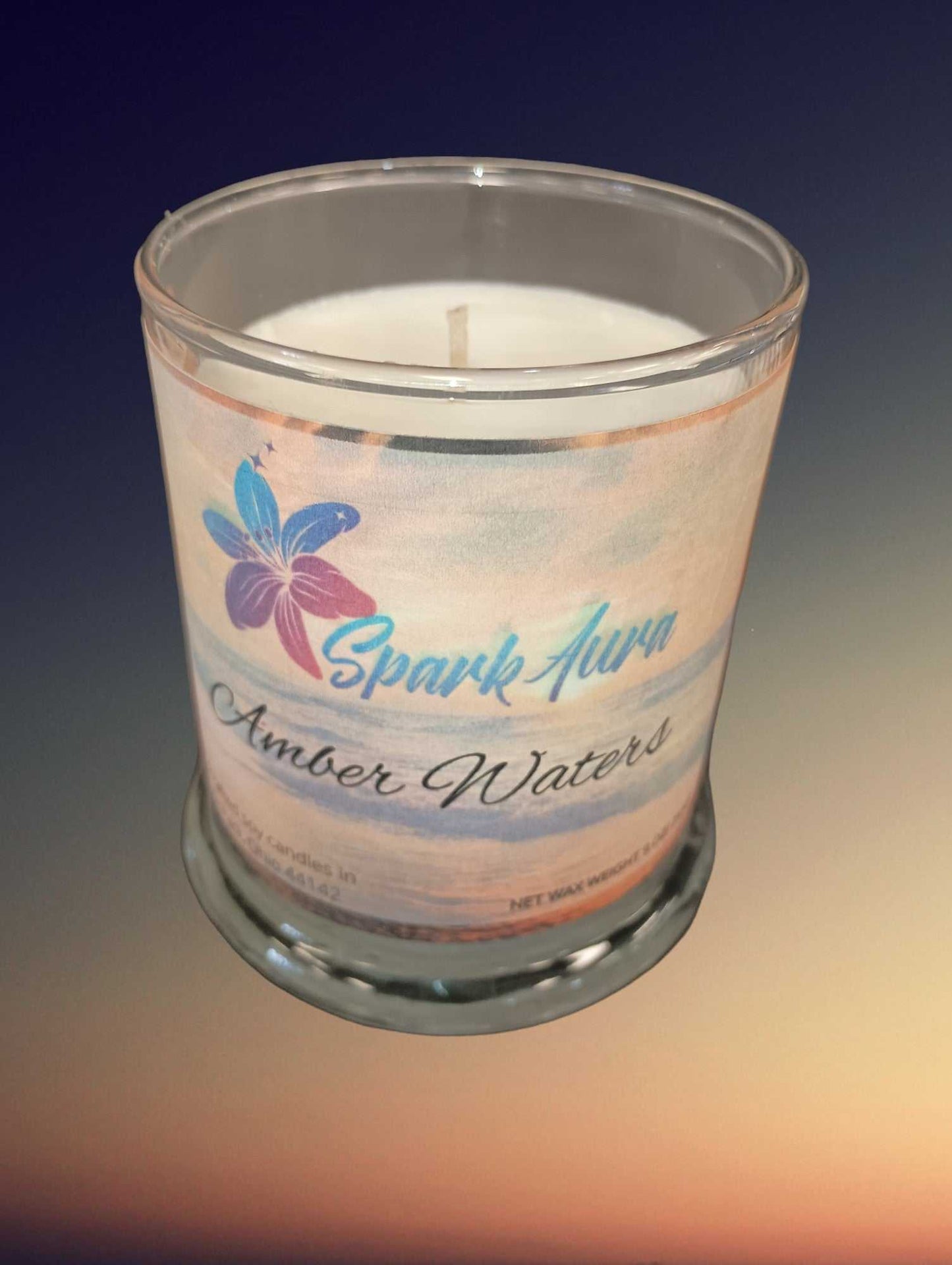 Amber Waters 90z Candle Spark Aura Candles & Wax Melts candle 15