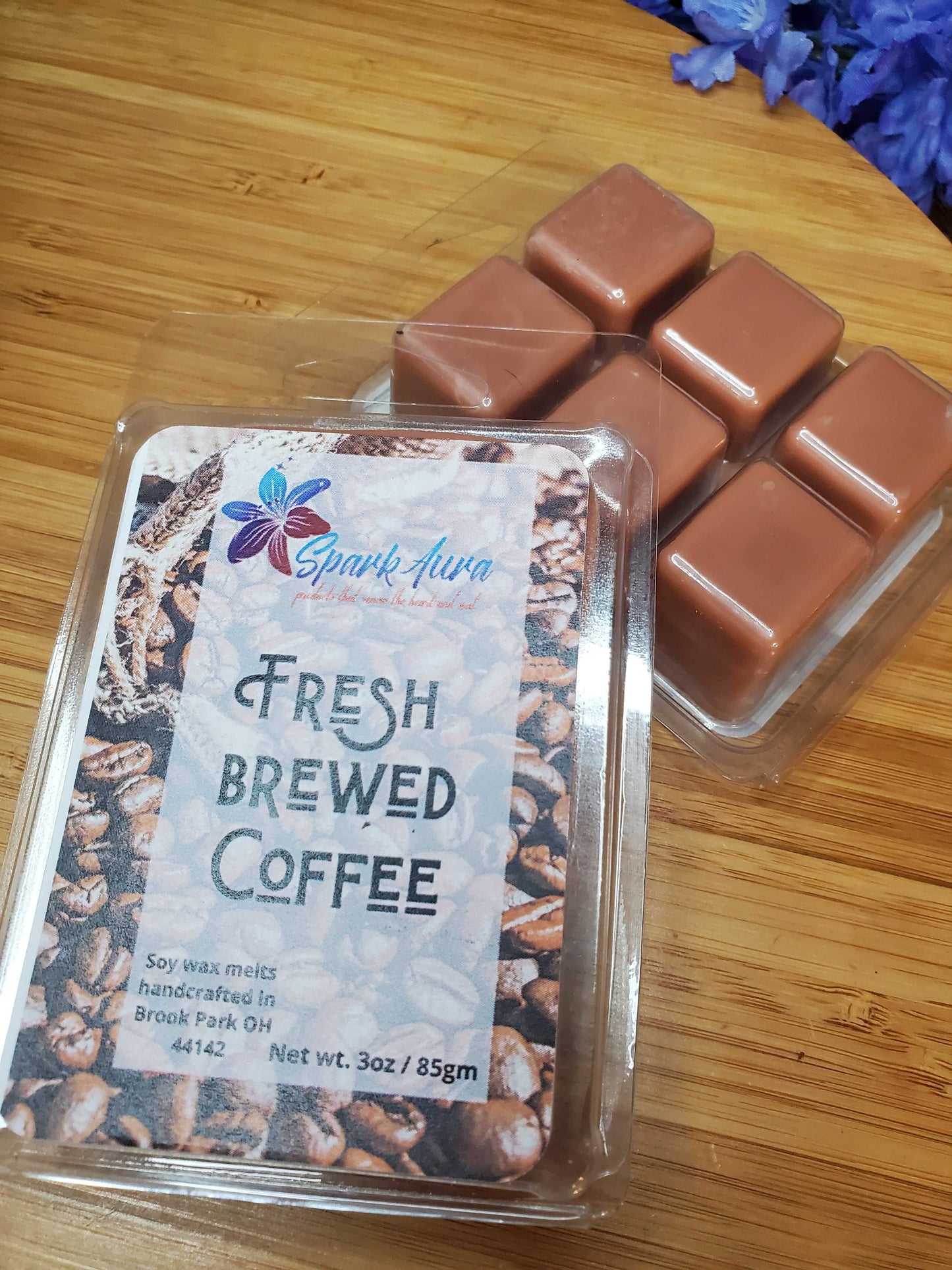 Fresh Brewed Coffee scented Wax melt 3.2oz Spark Aura Candles & Wax Melts wax melts 5